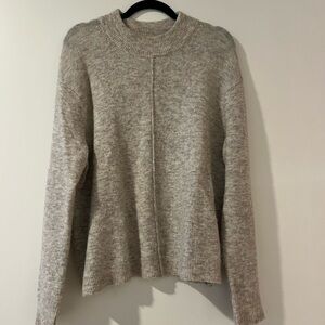 Aritzia Heathered Gray Crew Neck Sweater